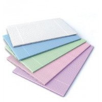 Dukal Bib, 13" x 18", 2-Ply Tissue + Poly, Lavender, 500/cs 